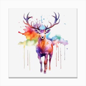 Deer Watercolor Painting Toile