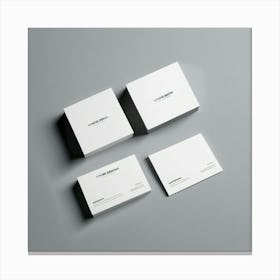 Business Card Mockup Canvas Print