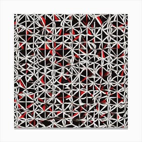 Abstract Black And White Pattern Canvas Print