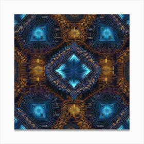 Fractal Patterns art print 10... Canvas Print