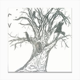 Spooky tree Canvas Print