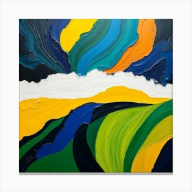 Abstract Landscape Painting Canvas Print