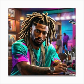 Hip Hop Artist Canvas Print