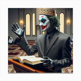 Joker In The Mosque Canvas Print