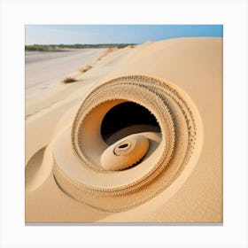 Spiral Sand Dune Canvas Print