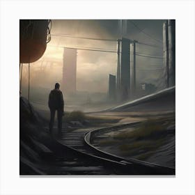 Futuristic City Canvas Print