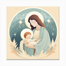 Jesus And Mary 12 Canvas Print