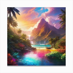 paradise beach 5 Canvas Print