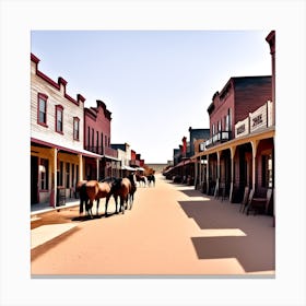 Old West Town 25 Canvas Print
