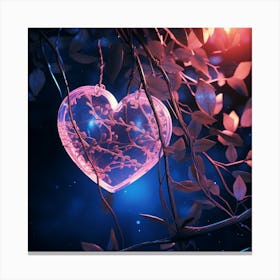 Heart On A Branch Canvas Print