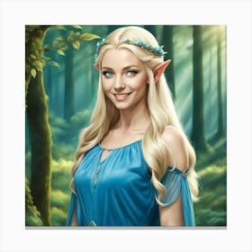 Lady of the Woods Canvas Print