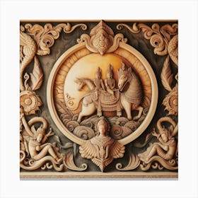 Thailand Carving Canvas Print