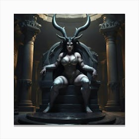 Demon Throne Canvas Print