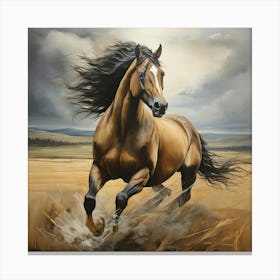 Horse Running Canvas Print