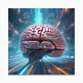 Futuristic Brain 30 Canvas Print