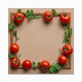 Frame Of Tomatoes 9 Canvas Print