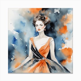 Fashion Illustration 2 Canvas Print