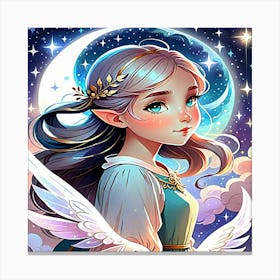 Elf In The Sky Canvas Print