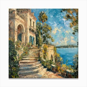 Villa Lante, Memory of Rome 3 Canvas Print