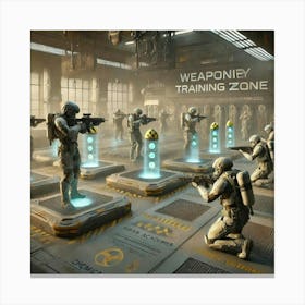 Venusian War Academies Weaponry Training Converted Canvas Print