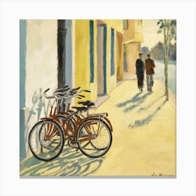 Bicycles On The Street Matisse Canvas Print