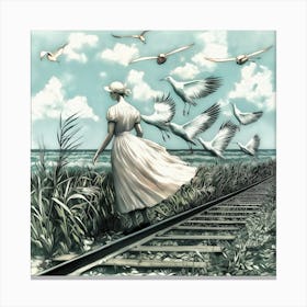 Anna Karenina Is Leaving, Never To Return II Canvas Print