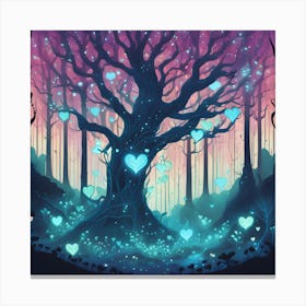 Tree Of Hearts Canvas Print