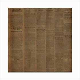 Newspaper - junk journal Canvas Print