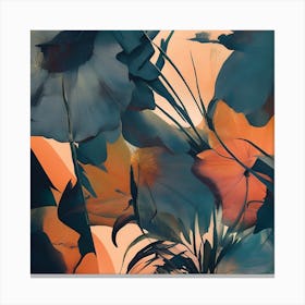 Abstract Of Flowers Canvas Print
