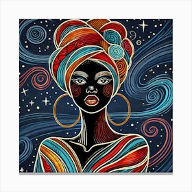 Clarithia Celestial Portrait Canvas Print