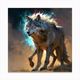 Wolf of outlands Canvas Print