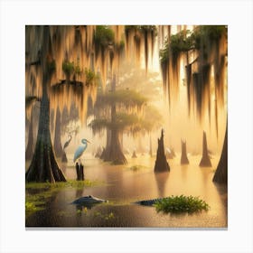 Cypress Swamp Canvas Print