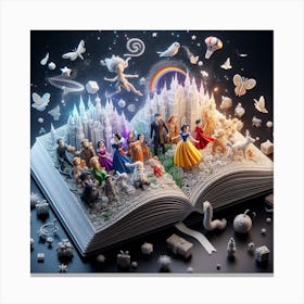 many stories in book Canvas Print