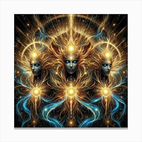 Sacred Vision: Illuminating Divine Insights in Artistic Masterpieces Canvas Print