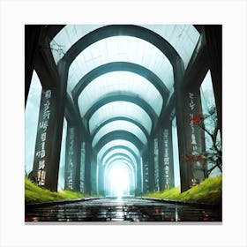 Tunnel Of Light Canvas Print