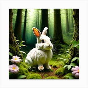 Rabbit In The Forest 19 Canvas Print