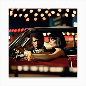 pulp fiction print Canvas Print