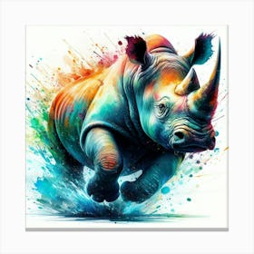 Rhino 7 Canvas Print