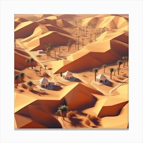 Sahara Desert Landscape 4 Canvas Print