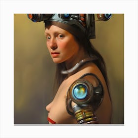 Robot Girl 5 Canvas Print