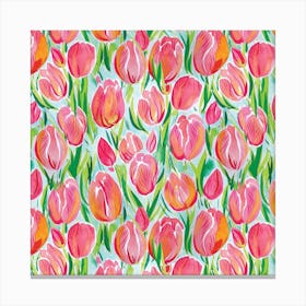 Watercolour Tulip Canvas Print