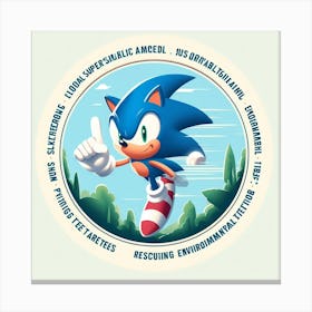 Sonic The Hedgehog 2 Canvas Print