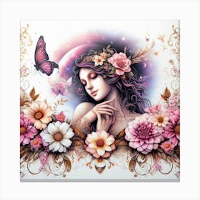 Dreaming Girl Canvas Print