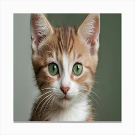 Portrait Of A Kitten Canvas Print