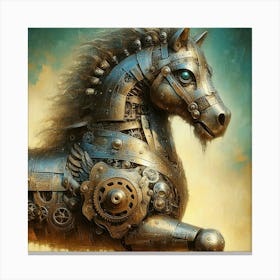 Steampunk Horse 3 Canvas Print