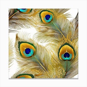 Peacock Feathers 2 Canvas Print