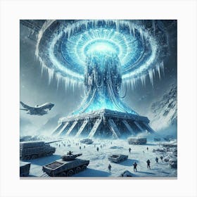 A Futuristic Sci Fi Depiction Of The Absolute Zero Canvas Print