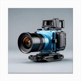 Blue Camera Canvas Print