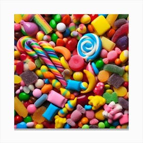 Candy Design Canvas Print