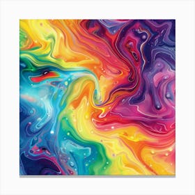 Rainbow Vortex (4) Canvas Print